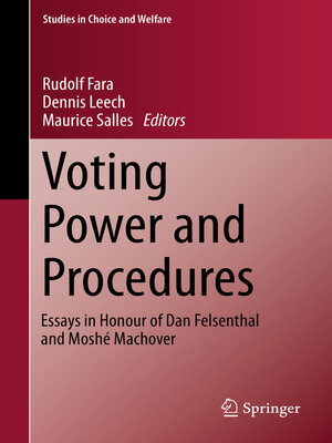 cover image of Voting Power and Procedures
